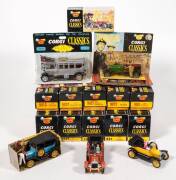 CORGI 1960s Group of &lsquo;Corgi Classics&rsquo; Consisting of 1927 Bentley 3 Litre Le Mans Winner (9002) &ndash; Red with Black Plastic Roof and Plastic Driver Figure; And, &lsquo;The World of Wooster&rsquo; 1927 3 Litre Bentley (9004) &ndash; Green with Plastic Figures of Bertie Wooster 