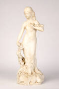 Charles Foggione&nbsp;marble sculpture of standing woman 19th century. Height&nbsp;61cm