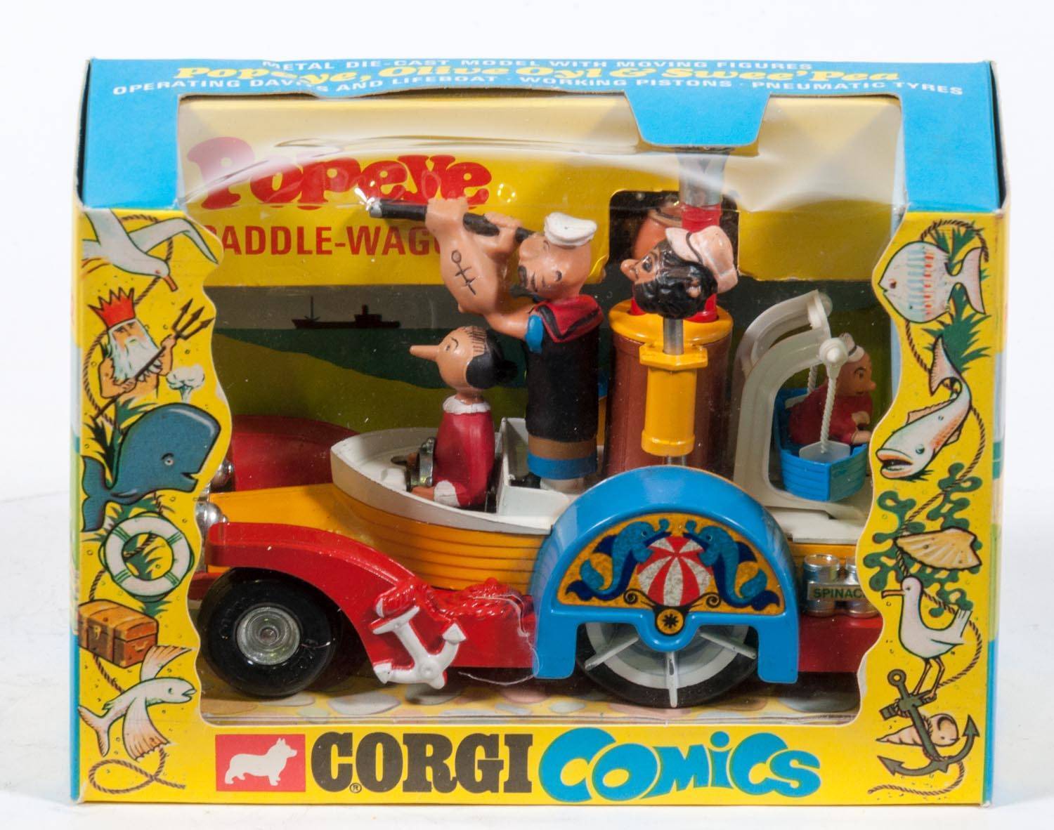 CORGI: Late 1960s to early 1970s 'Corgi Comics' Popeye Paddle