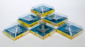 LINTOY: Group of Civil and Military Aircrafts Including Boeing 707; And, Messerschmitt ME262; And, Douglas (DB-7) Havoc. All mint in original rigid perspex case with yellow carded display base. Lintoy were the company responsible for creating &lsquo;Corgi Aircr