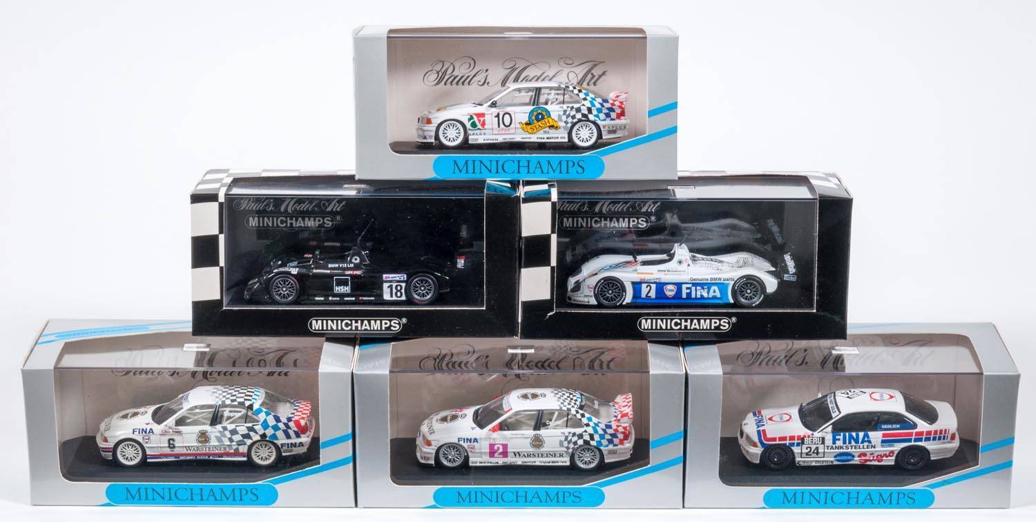MINICHAMPS: 1:43 group of BMW Model Cars consisting of 1999 BMW 