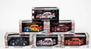 MINICHAMPS: 1:43 Group of Alfa Romeo including 1996 Alfa Romeo 155 V6 TI DTM (960506) &ndash; Martini Team A. Nannini; and, 1994 Alfa Romeo 155 V6 TI DTM (940130) &ndash; Dekra Team Giudici; and, 1995 Alfa Romeo 155 V6 TI DTM (950426) - Dekra Team Fiscichella. All mi