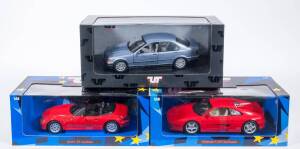 UT: 1:18 Group of Model Cars Consisting of Ferrari F355 Berlinetta (74020); And, BMW Z3 Roadster (24330); And, BMW 3 Series Saloon 1992 (12905). All mint in original cardboard window boxes. (3 items)