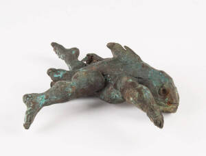 Fish figure, bronze; Artist unknown, Australian School, 20th century; 20cm high.