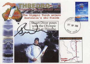 CELEBRITIES & CRICKETERS: Album of autograohs (31 items with 42 signatures), noted Stuart Diver, Geoffrey Blainey, Ita Buttrose, Sir Zelman Cowan, James Hardy, Janet Holmes a Court, Sir Ninian Stephen, Carla Zampatti, Neil Harvey, Dennis Lillee, Merv Hugh