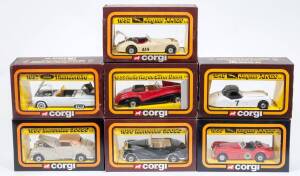 CORGI: Group of ‘50s Classics’ Including 1953 Jaguar XK120 (803); And, 1956 Mercedes 300SC (805); And, 1954 Mercedes 300SL. All mint in original cardboard windowed box (20 items approx)