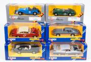 CORGI: Group of ‘Corgi Classics’ Including 1957 Chevrolet Bel Air (825); And, 1953 MG TF (869); And, Jaguar XK120 (870). All mint in original cardboard windowed boxes. (45 items)