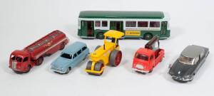 FRENCH DINKY: Group of Vintage Model Vehicles Including Richier Roller (90A); And, Fabrique Articulated Truck (575); And, Renault Mirror Delivery Truck (563). Nearly all mint, all are unboxed. (30 items)