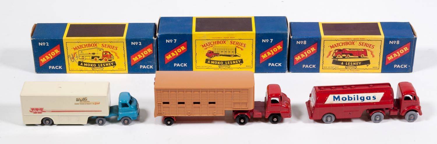 MATCHBOX: Group of 1950s Moko-Lesney and Lesney Era B and C Type Major  Packs Including