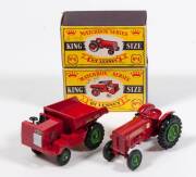 MATCHBOX: Pair of 1960s Lesney Era C Type King Size Including Muir Hill Dumper (K2); And, McCormick International B250 Tractor (K4). All mint in original cardboard C Type Boxes. (2 items)