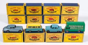 MATCHBOX: Group of 1950s Moko-Lesney Era 1-75 B Type Model Cars Including Austin A50 (36); And, Rolls Royce Silver Cloud (44); And Thames Estate Car (70). Most mint, all in original cardboard packaging. Damage to very few of the boxes. (45 items)