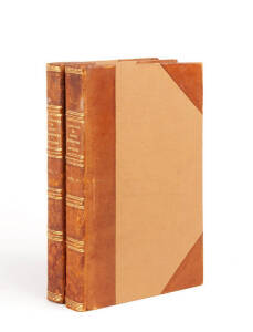 "History of the Campaigns of Count Alexander Suworow Rymnikski..." by Frederick Anthing [Lon. 1799] in 2 volumes, half morocco with brown cloth boards.