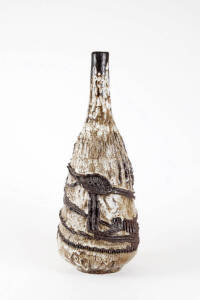 NECHEMIA AZAZ: Israeli studio pottery vase c1960s of impressive proportions 68cm. [Azaz's works can be found across the globe with major works in London, Belfast, Israel & the U.S.A]