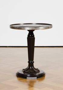 ART DECO Bakelte and chrome wine table. 43 x 52cm