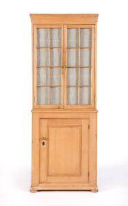 English country pine dwarf bookcase. Early 19th century. 172cm x 66cm x 34cm