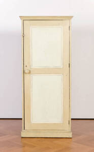 Painted pine 1 door cupboard. 19th century. 154cm x 66cm x 39cm&nbsp;