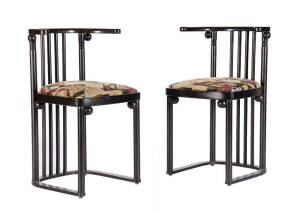 A set of four bentwood chairs after a design by Joseph Hoffman