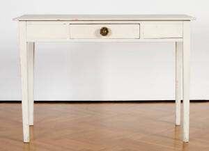Georgian pine one-drawer hall table. 107cm x 49cm x 75cm.