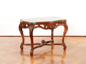 Italian carved walnut occasional table. 79 x 55 x 56cm