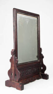 A good Chinese hardwood table screen, Qing Dynasty 19th century