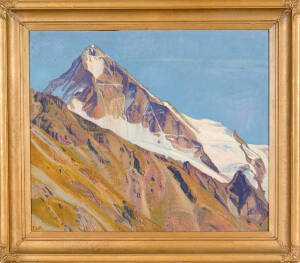 Francois de Ribaupierre&nbsp;(1886-1981),&nbsp;Dent Blanche, oil on board, signed lower left and inscribed to verso, 53 x 63cm&nbsp;