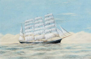 J.A MORRISON Pamir - Four masted Schooner under sail
