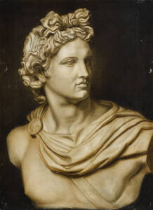English School, 19th century Roman marble bust