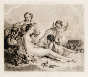 After F Boucher La Toilette de Venus, collection de MA Febvre, French 19th century