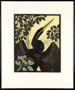 LES VAN DE SLEYS A woodblock print