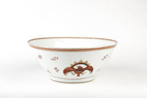 A Sampson famille rose punch bowl in the Chinese export style, 20th century