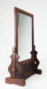 A Chinese carved hardwood table screen, Qing Dynasty 19th century