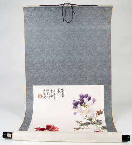 Three Chinese scroll paintings, 20th century