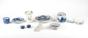 Nine items of Chinese porcelain