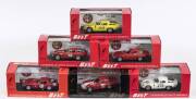 BEST MODEL: 1:43 group of Alfa Romeo model cars including 1963 Alfa Romeo TZ 1 Monza (9060) - White; and, 1993 Alfa Romeo  III Trofeo Ascari (PROM11) – Red; and, 1964 Alfa Romeo TZ 1 Tour De France Rolland-Augias (9074) – Red. All mint in original perspex