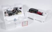 FRANKLIN MINT: Group of model cars including 1935 Mercedes Benz 770K Emperor Hirohito (B11SD61); and, 1930 Bugatti Royale Coupe Napoleon (B11RB69); and, 1933 Duesenberg Twenty Grand (B11PW73). All mint in original cardboard packaging. (10 items)