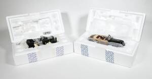 FRANKLIN MINT: Group of model cars including 1907 Rolls Royce Silver Ghost (B11YA73); and, 1962 VW Volkswagen Microbus (B11UK01); and, 1970 Datsun 240Z (B11XN64). All mint in original cardboard packaging. (8 items)