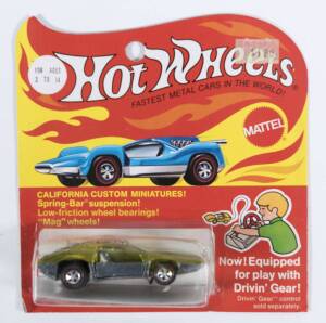 HOTWHEELS: 1972 Redline Side Kick (6022) – Spectral Flame Yellow. This model was part of the years where there were low sales and a drastic reduction in new casting. In 1972 there were only 7 new casting made. This mode is mint and unopened in original fl