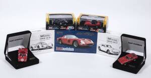 JOUEF EVOLUTION: 1:43 and 1:24 group of model cars including Ferrari 250 FTO 64 (3003) - Red; and, Ford GT-40 (3006) - Blue Le Mans 1969; and, Ferrari 330 P4 (3025) - Red. All mint in original packaging. (16 items)