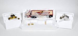 MATCHBOX: Group of models vehicles including 1914 Prince Henry Vauxhall (YMS07-M); and, 1912 Packard Landaulet (YMS04-M); and, Peterbilt ‘Tis The Season for Coca-Cola’ Truck and Trailer (KS199/A-M). All mint in original cardboard packaging. (11 items)