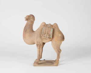 A Tang style earthenware model of a camel