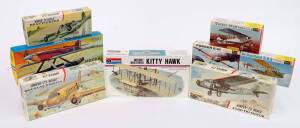 Group of aviation hobby kits including AIRPLAST: 1:50 Macchi M.C. 72; and, AIRFIX: 1:72 'Series-4' Douglas Dakota (483); and, REVELL: 1:72 Fokker D VII (H-632). Most mint, all in original cardboard boxes. (15 items)