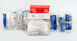 JOHN DAY: group of unassembled model car hobby kits including ALFA T33/3 (224); and, Copersucar (239); and, Hesketh (239). All unassembled and mint in plastic packaging. (120 items)