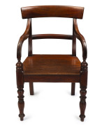 A spade back carver chair, Australian cedar, N.S.W. origin, circa 1860