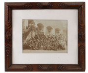 A pair of silver gelatin albumen print of military cadets, late 19th century housed in Australian cedar tramp art frames - 2