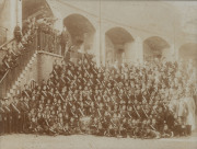 A pair of silver gelatin albumen print of military cadets, late 19th century housed in Australian cedar tramp art frames - 3