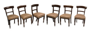 A set of six Australian spade back dining chairs, cedar, New South Wales origin, mid 19th century