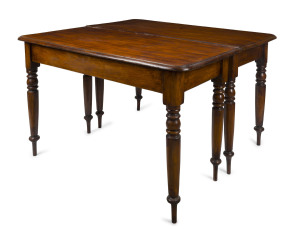 A Colonial eight legged extension dining table, Australian cedar, 19th century