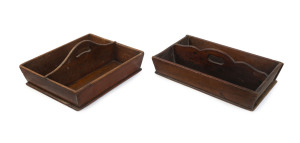 Two Colonial cutlery boxes, Australian cedar, 19th century