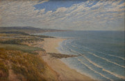 ARTIST UNKNOWN The Coast Anglesea oil on canvas title verso - 2