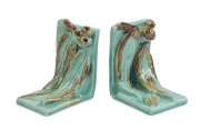 A pair of Australian pottery bookends